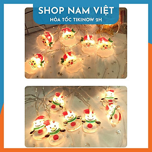 Dây Đèn Led Fairy Light Trang Trí Giáng Sinh Biểu Tượng Cây Thông, Người Tuyết, Ông Già Noel - Chính Hãng NAVIVU