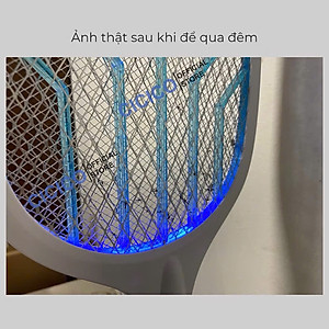 Vợt muỗi kiêm đèn bắt muỗi cao cấp 2 trong 1 tự động thông minh pin 1200mAh sạc 1 lần dùng đến 25 ngày - Hàng chính hãng