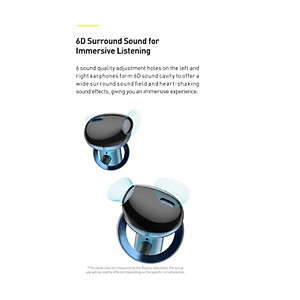 Tai Nghe Có Dây Baseus H19 Âm Thanh Trầm Nổi 6D 3.5 Mm, Tích Hợp Micro - Hàng nhập khẩu
