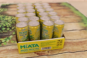 Khay 24 lon Nước Mía Tươi MiATA Vị Tắc 320ml