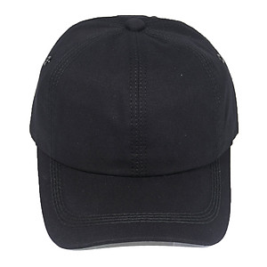 Mũ lưỡi trai trơn không thêu họa tiết, chất liệu vải kaki dầy bền đẹp, có khóa điều chỉnh size đầu - Hạnh Dương