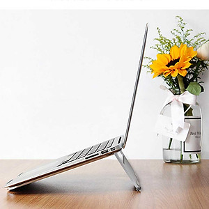 Đế nhôm gập tản nhiệt HXSJ dành cho Laptop, Macbook - Hàng nhập khẩu 