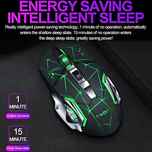 Chuột Không Dây đa kết nối Q13B - Bluetooth 5.2 -  Wireless USB 2.4ghz - Pin sạc - chống ồn - hàng nhập khẩu