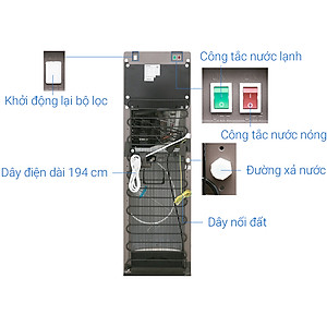 Cây Nước Nóng Lạnh Toshiba RWF-W1830UVBV - Hàng Chính Hãng