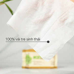Khăn giấy ướt cao cấp EcoWipes vải sợi tre sinh thái Bamboo không mùi có thể phân hủy trong môi trường