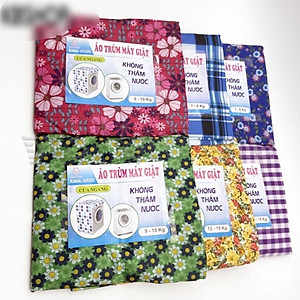 Áo phủ máy giặt cửa ngang (trước) cho máy từ 9 - 10kg ,vải dù siêu bền tiện lợi , chống thấm nước , bảo vệ máy giặt dưới mọi thời tiết  giao màu ngẫu nhiên