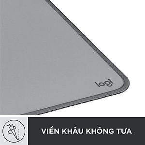 Thảm trải bàn làm việc Logitech Studio Series - Đế cao su chống trượt, lướt dễ dàng, bề mặt chống đổ tràn, bền bỉ, nhỏ gọn, hiện đại – Hàng Chính Hãng