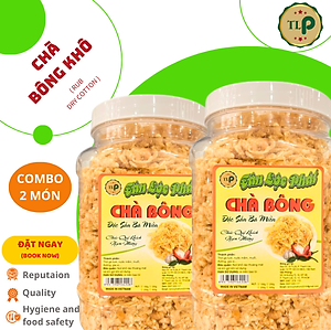 (COMBO 2 HŨ) GÀ CHÀ BÔNG TÂN LỘC PHÁT (1KG) - DÙNG ĂN KÈM