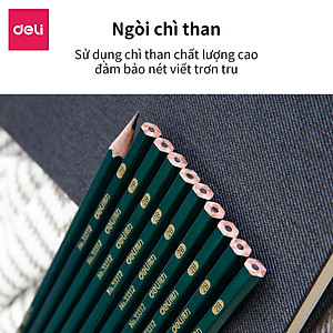 Bút chì lục giác Deli - loại 2B/HB - 10 chiếc/hộp - 33311 / 33312