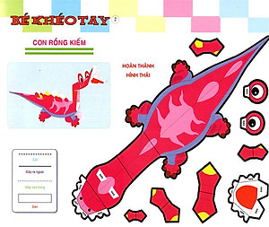 Sách Cắt Và Dán Hình 3D - Bé Khéo Tay - Đại Bản Doanh Vui Vẻ