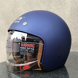 Nón bảo hiểm 3/4 ROYAL M139 có kính âm màu XANH MỰC NHÁM