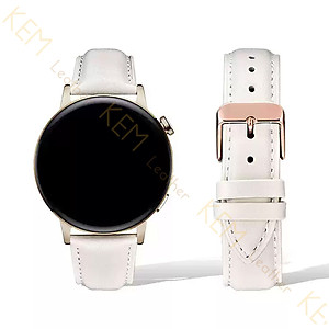 Dây đeo đồng hồ da bò màu trắng Size 14/15/16/17/18/19/20/21/22mm - Dây đồng hồ da bò Thật 100% - Bảo Hành 12 Tháng