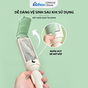 Căy lăn bụi lông chó mèo tĩnh điện đa năng Mifan - Bàn chải lưỡi silicon hai chiều hút sạch hiệu quả - Vệ sinh vải quần áo, chăn ga, nệm, sofa