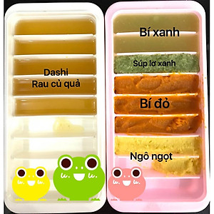 Khay trữ đông đồ ăn dặm cho bé Kokubo chia ngăn, có nắp đậy - Hàng nội địa Nhật