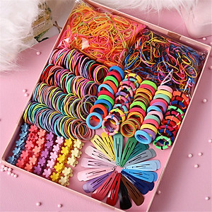 Hộp kẹp tóc 780 món cho bé SET 780 CHI TIẾT CỘT KẸP TÓC CHO BÉ-dây buộc tóc bé gái-kẹp tóc bé gái