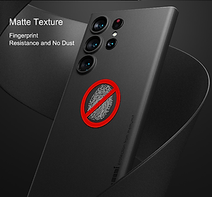 Ốp lưng nhám chống sốc siêu mỏng 0.3mm cho Samsung Galaxy S23 Ultra hiệu Memumi có gờ bảo vệ camera - Hàng nhập khẩu