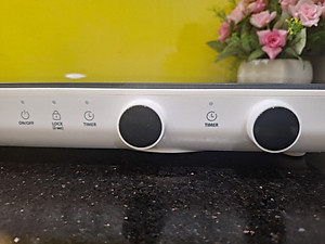 Bếp Điện Từ Đôi LocknLock EJI326WHT - Nhỏ Gọn, Mặt Kính, Khóa An Toàn, Hẹn Giờ - Hàng chính hãng