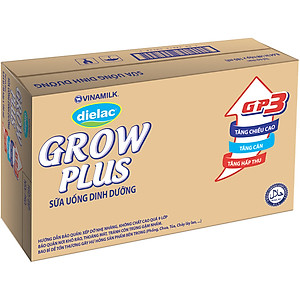 Thùng 48 Hộp Sữa Bột Pha Sẵn Vinamilk Dielac Grow Plus - Đỏ 180ml
