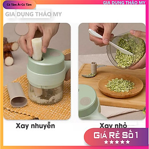 Máy thái lát rau củ kiêm xay hành tỏi thực phẩm 3 trong 1