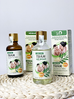 Tinh Dầu Tràm Ngâm Củ Nén Mệ Đoan Cao Cấp Kháng Khuẩn Gấp 3 Tinh Dầu Tràm cho Bé Sơ Sinh Sát Khuẩn Phòng Ho Côn Trùng Cắn Muỗi Đốt 50ml