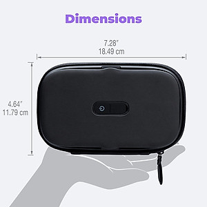 Hộp khử khuẩn cá nhân công nghệ UV-CLEAN pin sạc HoMedics SAN-PH100 (Hàng nhập khẩu USA)