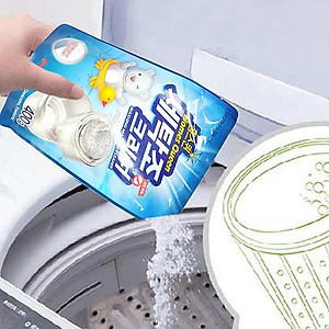 Combo 2 gói bột tẩy vệ sinh lồng máy giặt Sandokkaebi 450g Hàn Quốc + 2 set 20 kẹp quần áo nội địa Nhật Bản