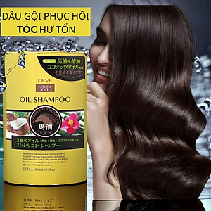 Dầu Gội Đầu Phục Hồi Tóc Yếu Dễ Gãy Rụng Chiết Xuất Tinh Dầu Ngựa Deve Natural Oil Shampoo (Chai 480 mL)