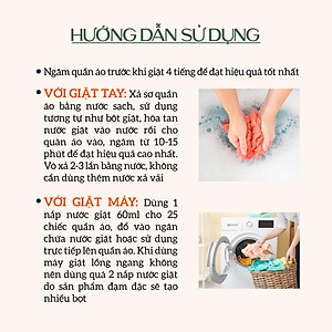 Nước Giặt Hữu Cơ An Toàn Cho Bé Sơ Sinh ECOCARE Chiết Xuất Bồ Hòn Và Tinh Dầu Hoa Nhài 500ml-2L-4L, Dịu Nhẹ Với Da Tay