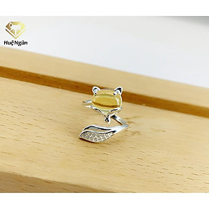 Nhẫn bạc Ý 925 Huệ Ngân - Hồ ly quyến rũ RR1618