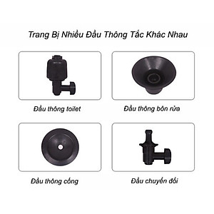 Dụng cụ thông tắc bồn cầu, cống bằng khi nén áp lực siêu mạnh
