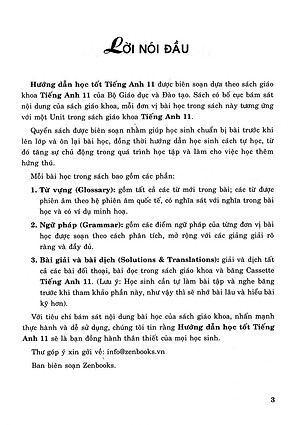 Sách Hướng Dẫn Học Tốt Tiếng Anh 11