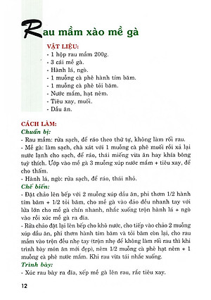 Sách Thực Đơn Nấu Ăn Đơn Giản - Tập 1