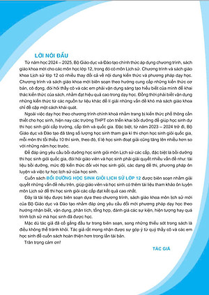 Sách - Bồi Dưỡng Học Sinh Giỏi Lịch Sử 12 (Theo chương trình GDPT mới) - ndbooks