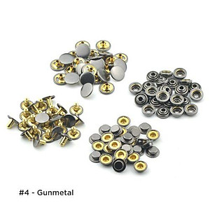 Nút bấm 4 thành phần 15mm Mã cúc 501 Bằng thau không gỉ Chuyên làm nút áo da cao cấp, áo khoác, quần jean