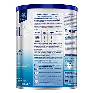 Combo 4 Sản phẩm dinh dưỡng công thức Aptamil Profutura Cesarbiotik 1 Infant Formula (Dành cho trẻ từ 0 - 12 tháng tuổi) - 800g