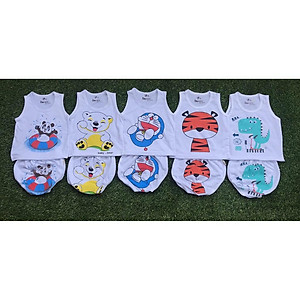 Combo 5 bộ balo chip đùi cho bé- Đồ em bé , đồ bé trai, đồ bé gái cotton 2 chiều M ẫu 2