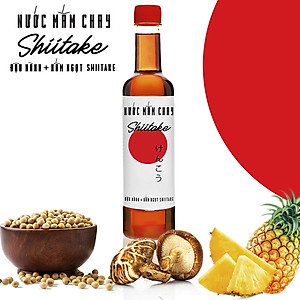 Đặc Sản Phan Thiết - Combo 3 Nước Tương Shiitake và 3 Nước Mắm Shiitake Chai Nhựa Cao Cấp 525Ml Từ Nấm Ngọt Shiitake Và Đậu Nành Nhật Bản