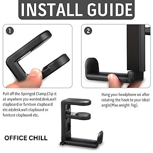 Giá Treo Tai Nghe Giá Đỡ Tai Nghe Xoay 360 Độ Kẹp Tai Nghe Chống Va Đập