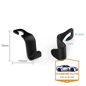 Móc Treo Đồ Chữ S Gắn Sau Ghế Ô Tô Xe Hơi, Nhựa ABS Cao Cấp An Toàn, Tiện Lợi, Hàng Dày Loại 1 - Hàng Nhập Khẩu