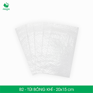 B2 - 20x15 cm - 50 Túi bóng khí chống sốc đóng hàng - Túi gói hàng, bọc chống sốc, xốp chống sốc