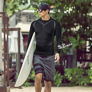 Áo tắm nam dài tay chống nắng Szone107, vải chống tia uv, đủ size