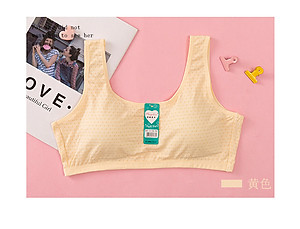 Áo Lót Nữ Học Sinh Ba Lỗ Cotton Thông Hơi Mút Liền 1376 – Êm Ái, Thoáng Mát