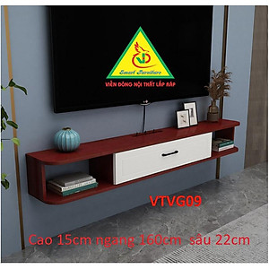 Kệ Ti Vi Treo Tường Trang Trí VTVG09 - Nội Thất Lắp Ráp