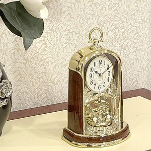 Đồng Hồ Để Bàn Rhythm 4SG713WS23 - Nâu (18.1 x 29.3 x 12.3 cm)