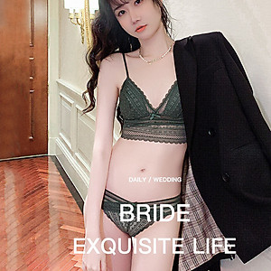 Bộ đồ lót ren ôm ngực tôn dáng không gọng kèm quần lót nữ cao cấp Q463 - Bộ lót nữ sexy - Đồ lót nữ - Bộ lót áo ngực kèm quần chip nữ