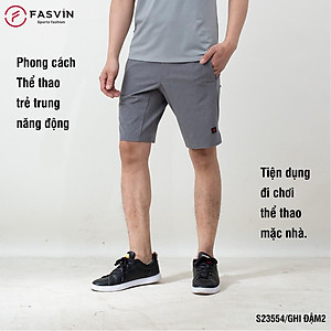 Quần Đùi Nam FASVIN Vải Gió Đẹp Hàng Nhà Máy Chất Lượng Cao Thể Thao Hay Mặc Nhà S23554.HN