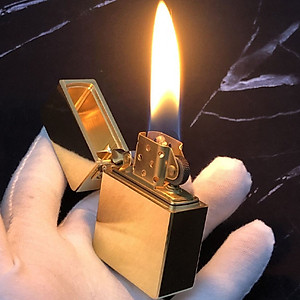 Vỏ Hộp Quẹt Bật Lửa Xăng Bấc Đá Đồng Nguyên Khối Zorro Z915 Cao Cấp Sang Trọng