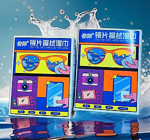 Combo 200 Khăn Lau Mắt Kính Nano Chống Mờ Sương Công Nghệ Nhật Bản - Chính Hãng