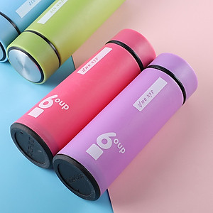 Bình Giữ Nhiệt 6 Oup Lỗi Thuỷ Tinh Nắp Inox - Bình Giữ Nhiệt 450ml Giao Màu Ngẫu Nhiên