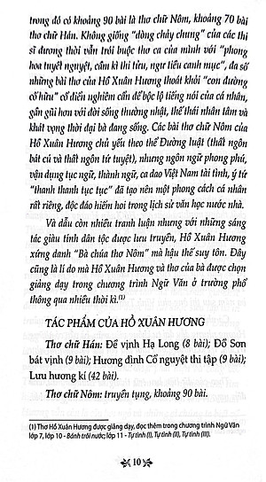 Sách Văn Học Trong Nhà Trường : Thơ Hồ Xuân Hương